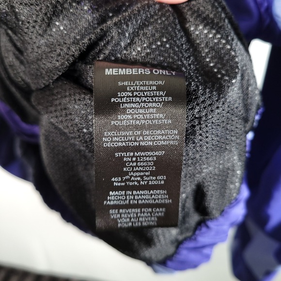 Members Only Space Jam Jacket Bugs Bunny Lola Bunny Taz Daffy Duck Purple L - Picture 8 of 11